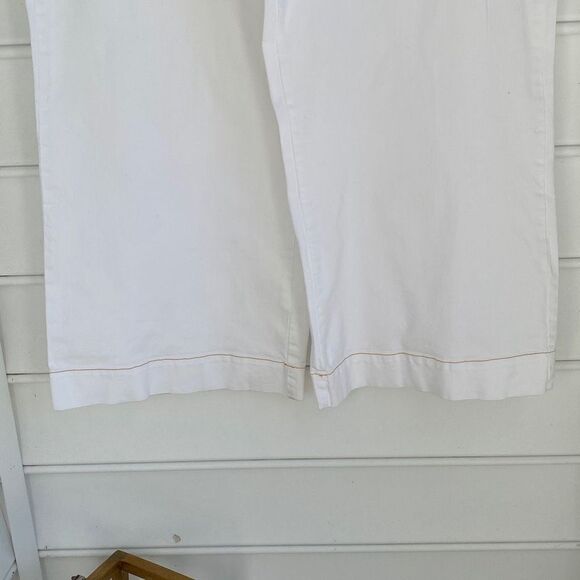 Lane Bryant Flare‎ Sailor Cotton Twill Stretch Pants White 28 - Picture 6 of 16